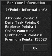 Points command result