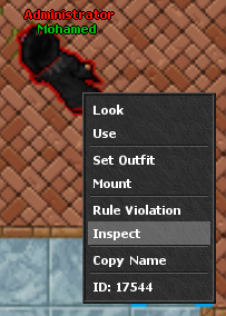 Inspect context menu